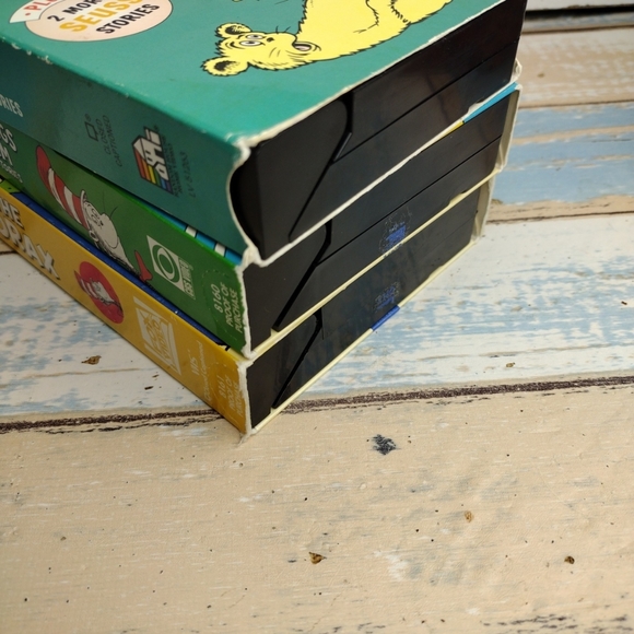 Dr. Seuss VHS lot of 3 tapes The Lorax, Hop on Pop, Green Eggs and Ham - Picture 6 of 6